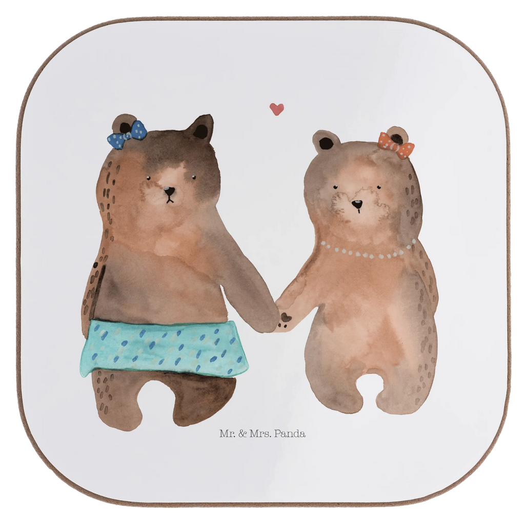 Square coaster bear Girlfriend Glasuntersetzer, Tassen Untersetzer, Untersetzer, Getränkeuntersetzer, Korkuntersetzer, Untersetzer Design, Untersetzer aus Holz, Bierdeckel, Holzuntersetzer, Untersetzer Holz, Untersetzer für Gläser, Untersetzer Gläser, Bär, Teddy, Teddybär, Bär Freundin Beste Freund Liebe Liebesbeweis Verliebt Kumpel Kumpeliene