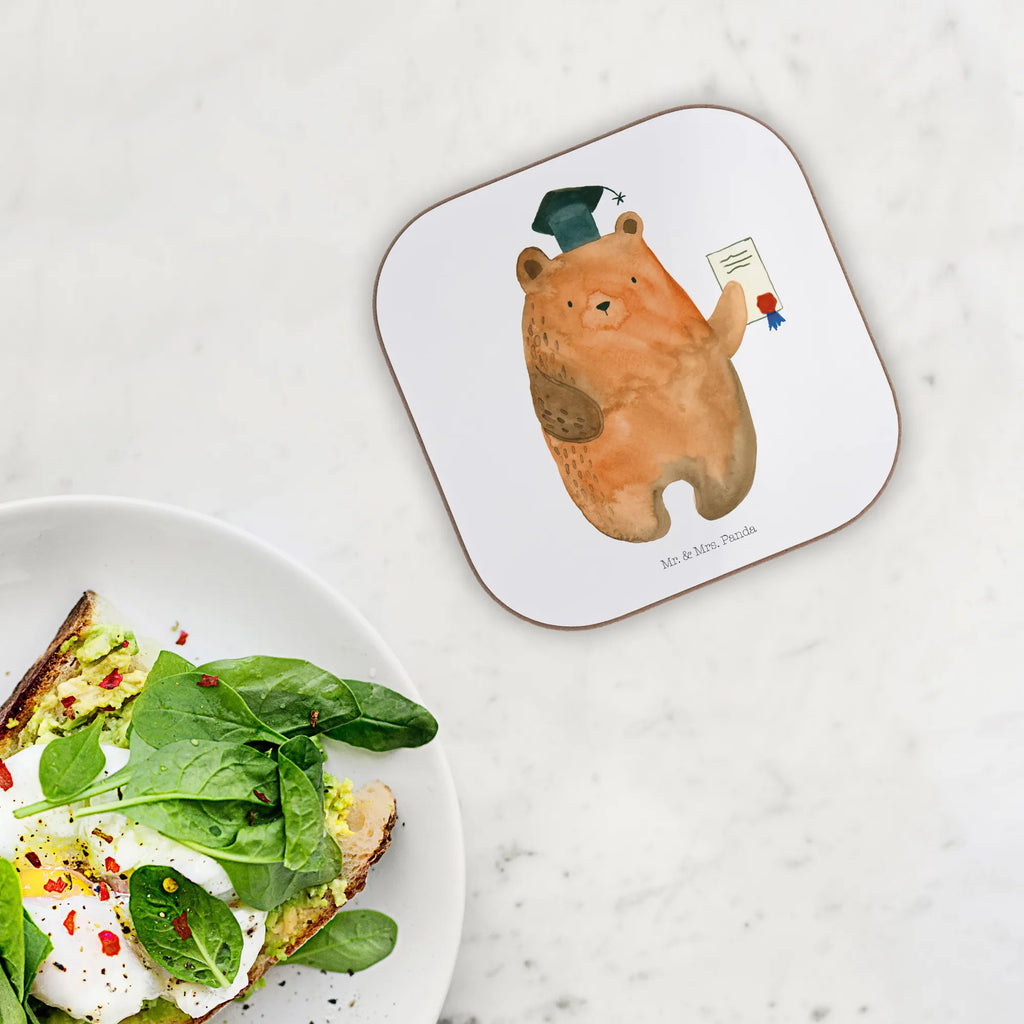 Square coaster bear Test Korkuntersetzer, Getränkeuntersetzer, Glasuntersetzer, Untersetzer aus Holz, Holzuntersetzer, Bierdeckel, Untersetzer Holz, Untersetzer Gläser, Untersetzer, Untersetzer Design, Untersetzer für Gläser, Tassen Untersetzer, Bär, Teddy, Teddybär, Prüfungen, Abschluss, Abitur, Zeugnis, Prüfung bestanden, Abschlusszeugnis