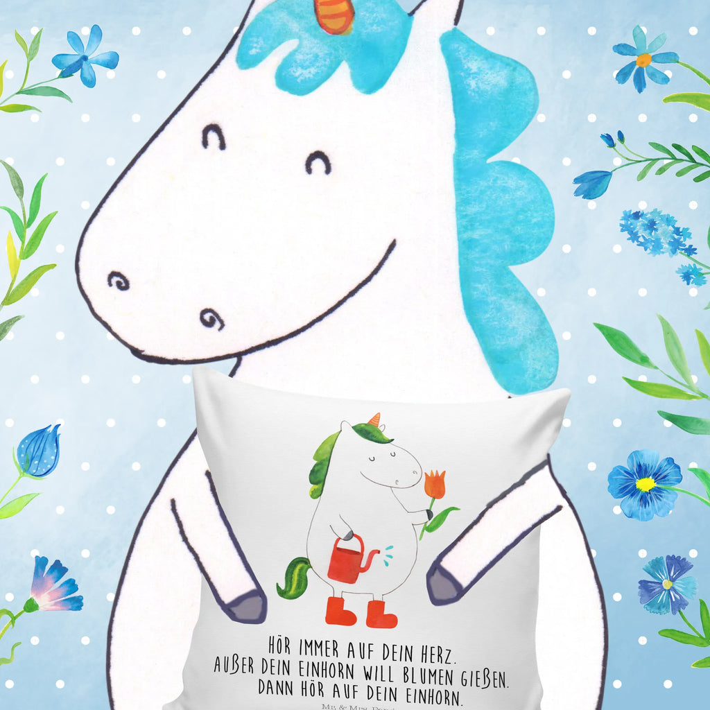 40x40 poduszka jednorożec ogrodnik Jednorożec, jednorożce, dekoracje jednorożca, jednorożec