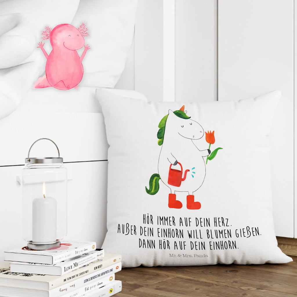40x40 poduszka jednorożec ogrodnik Jednorożec, jednorożce, dekoracje jednorożca, jednorożec