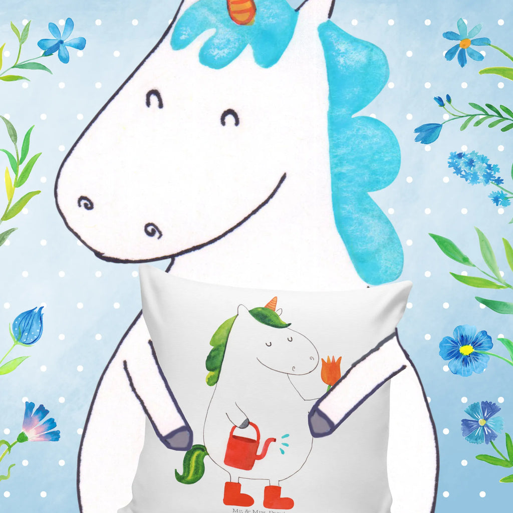 40x40 poduszka jednorożec ogrodnik Jednorożec, jednorożce, dekoracje jednorożca, jednorożec