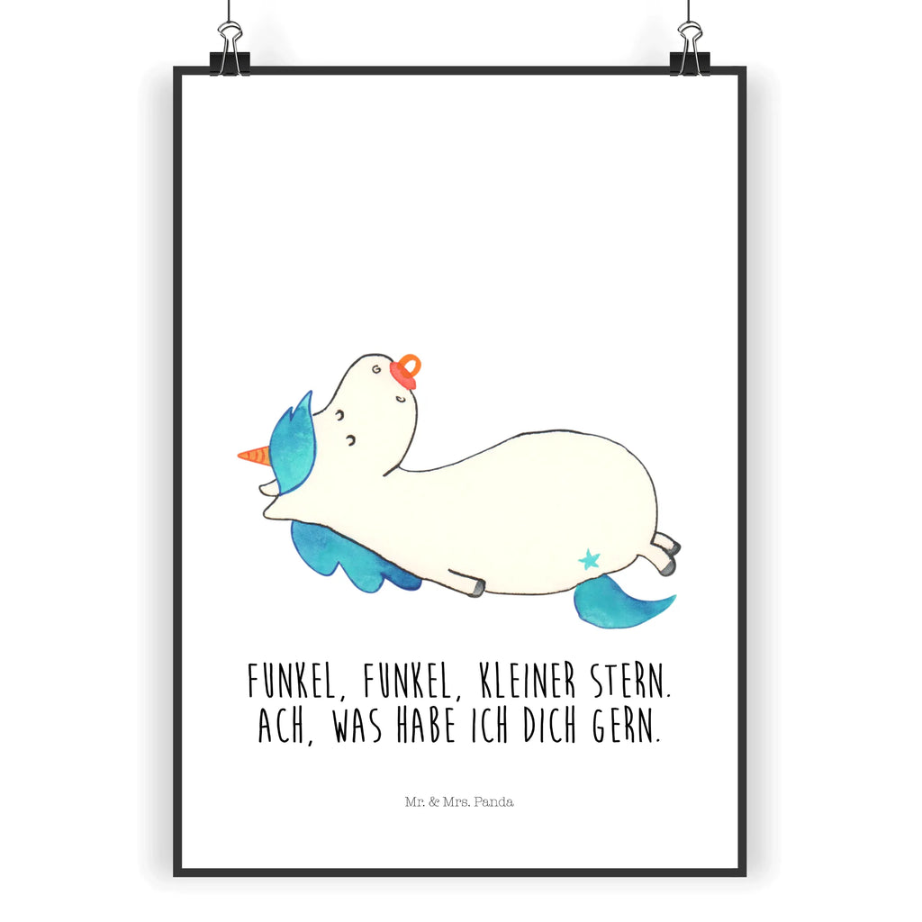 Plakat Jednorożec smoczek Jednorożec, jednorożce, dekoracje jednorożca, jednorożec