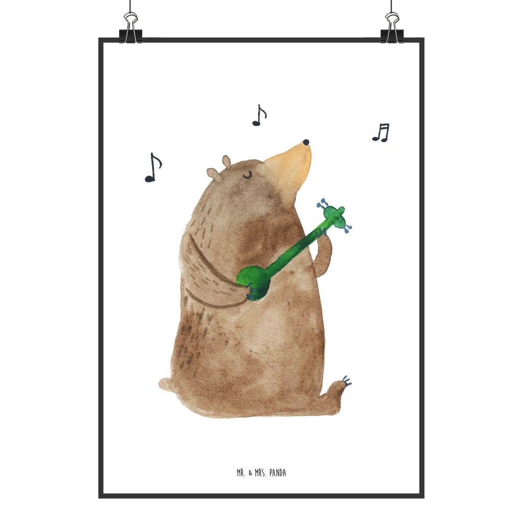 Poster Bär Gitarre Posterdruck, wanddeko, Wanddekoration, Bild für Wand, grafikposter, Wandschmuck, kunst für die wand, Wandposter, wandkunst, Plakat, wanddruck, Deko Bild, Mr. & Mrs. Panda Poster, drucke, Bild, Wanddeko Bild, Kunstdruck, kunstposter, Poster, Designposter, Wandbild, kunstdruck poster, Teddybär, Bär, Teddy