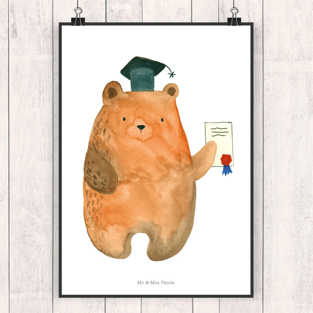 Poster bear Test kunst für die wand, Wandschmuck, Wandbild, Bild für Wand, Wanddekoration, kunstposter, wandkunst, Designposter, wanddeko, Plakat, grafikposter, Wandposter, Poster, Kunstdruck, Bild, Mr. & Mrs. Panda Poster, kunstdruck poster, Deko Bild, Posterdruck, Wanddeko Bild, wanddruck, drucke, Teddybär, Bär, Teddy, Zeugnis, Abschluss, Prüfung Bestanden, Prüfungen, Abitur, Abschlusszeugnis