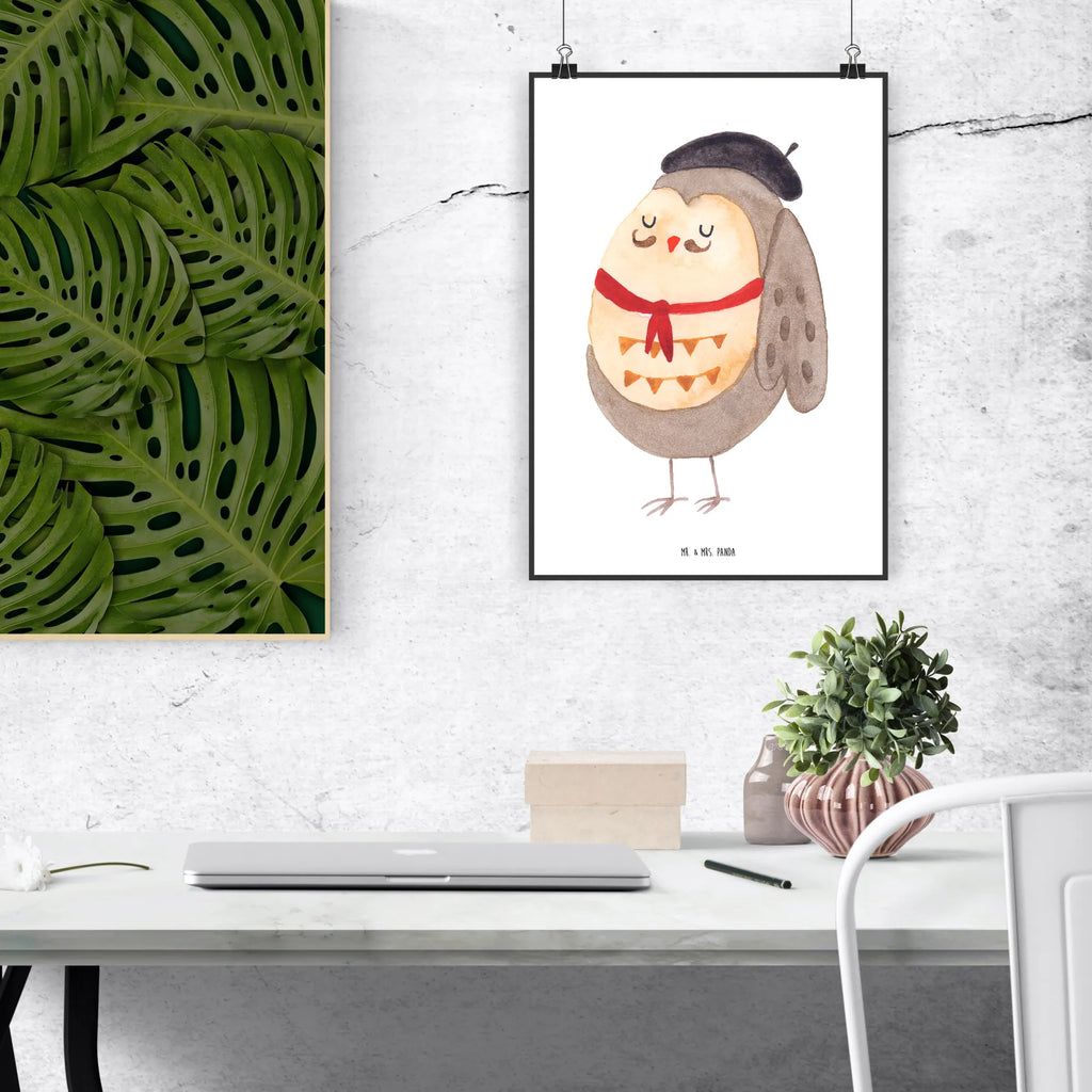 Poster Eule Frankreich Mr. & Mrs. Panda Poster, wanddeko, wandkunst, Plakat, kunstdruck poster, Bild, Kunstdruck, drucke, kunstposter, Wanddekoration, Deko Bild, Wandschmuck, Wandposter, kunst für die wand, Wandbild, Designposter, Posterdruck, grafikposter, wanddruck, Bild für Wand, Wanddeko Bild, Poster, Eule, Das Leben Ist schön, Owl, Frankreich, Hibou, Spruch Französisch, Eule Deko, La Vie Est Belle, Eulen, Spruch schön