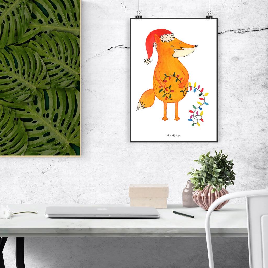 Plakat lis Boże Narodzenie Posterdruck, Wandposter, grafikposter, wanddeko, Poster, Wandschmuck, wanddruck, wandkunst, kunstdruck poster, Wanddekoration, Deko Bild, Wandbild, Plakat, kunstposter, Designposter, drucke, Kunstdruck, Bild, Bild für Wand, Mr. & Mrs. Panda Poster, Wanddeko Bild, kunst für die wand, Wintermotiv, Heiligabend, Advent, Nikolaus, Weihnachtsdeko, Winter, Weihnachten, Weihnachtszeit, Füchse, Spruch schön, Geschenk Weihnachten, Fuchs, Weihnachtsmann