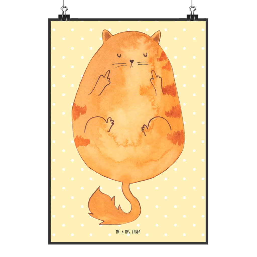 Poster Katze Mittelfinger Wanddekoration, Designposter, Handgemaltes Poster, Poster, Kunstdruck, Küchenposter, Raumdekoration, Posterdruck, Kinderposter, Wanddeko, Bild, Mr. & Mrs. Panda Poster, Wanddeko Bild, Wandposter, Katze, Katzenmotiv, Katzenfan, Katzendeko, Katzenfreund, Katzenliebhaber, Katzenprodukte, Katzenartikel, Katzenaccessoires, Katzensouvenirs, Katzenliebhaberprodukte, Katzenmotive, Cat, Cats, Mietze, Kater, Katzen