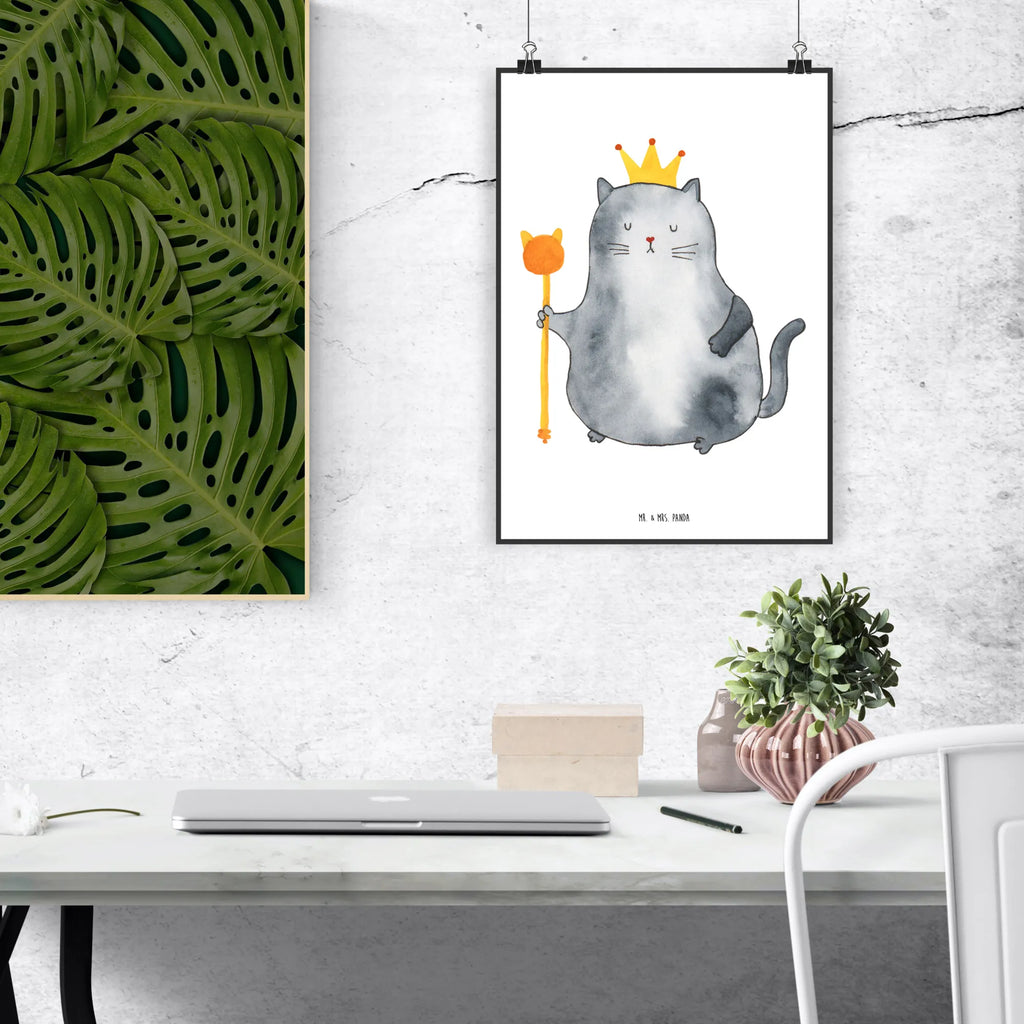 Plakat kot Król Wanddeko Bild, Posterdruck, Handgemaltes Poster, Raumdekoration, Wanddeko, Poster, Designposter, Küchenposter, Wandposter, Mr. & Mrs. Panda Poster, Wanddekoration, Bild, Kunstdruck, Kinderposter, Katze, Katzenmotiv, Katzenfan, Katzendeko, Katzenfreund, Katzenliebhaber, Katzenprodukte, Katzenartikel, Katzenaccessoires, Katzensouvenirs, Katzenliebhaberprodukte, Katzenmotive, Haustier, Mietzhaus, Katzen, König, Cat, Kater, Königin, Katzenhalter, Cats, Familie, erste eigenen Wohnung, Einzug, Wohnung, Queen, Mietze, Umzug, Katzenbesitzerin