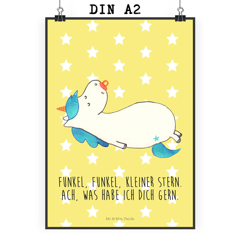 Plakat Jednorożec smoczek Jednorożec, jednorożce, dekoracje jednorożca, jednorożec