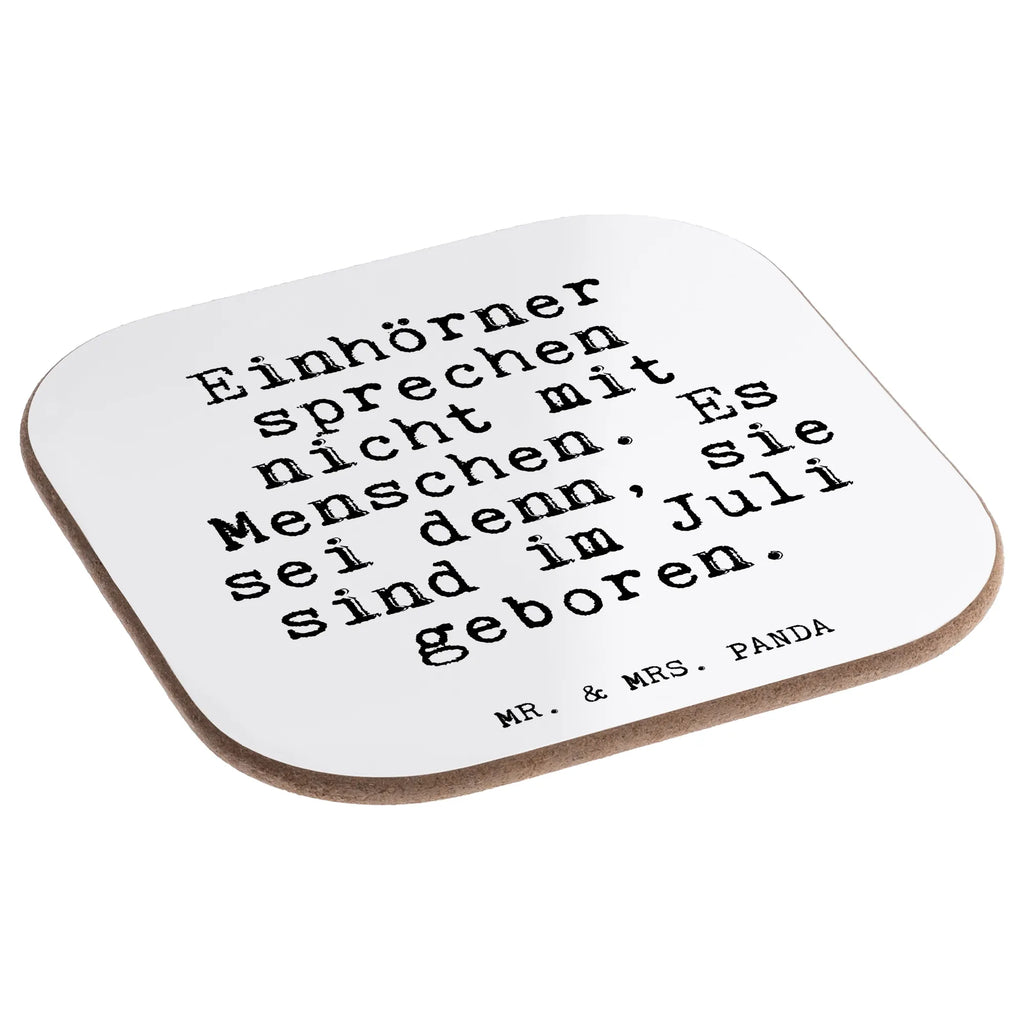 Square coaster Einhörner sprechen nicht mit... presents, breakfast, Coasters, glass coasters, gifts, party, gift, saying, sayings, funny, wisdom, quotes, Glizzer Spell Proverbs Wisdom Quotes Funny Wisdom Words
