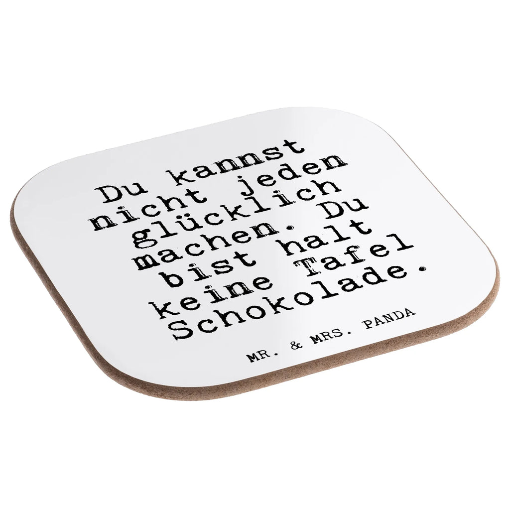 Square coaster Du kannst nicht jeden... gift, presents, glass coasters, Coasters, gifts, party, breakfast, saying, sayings, funny, wisdom, quotes, Glizzer Spell Proverbs Wisdom Quotes Funny Wisdom Words