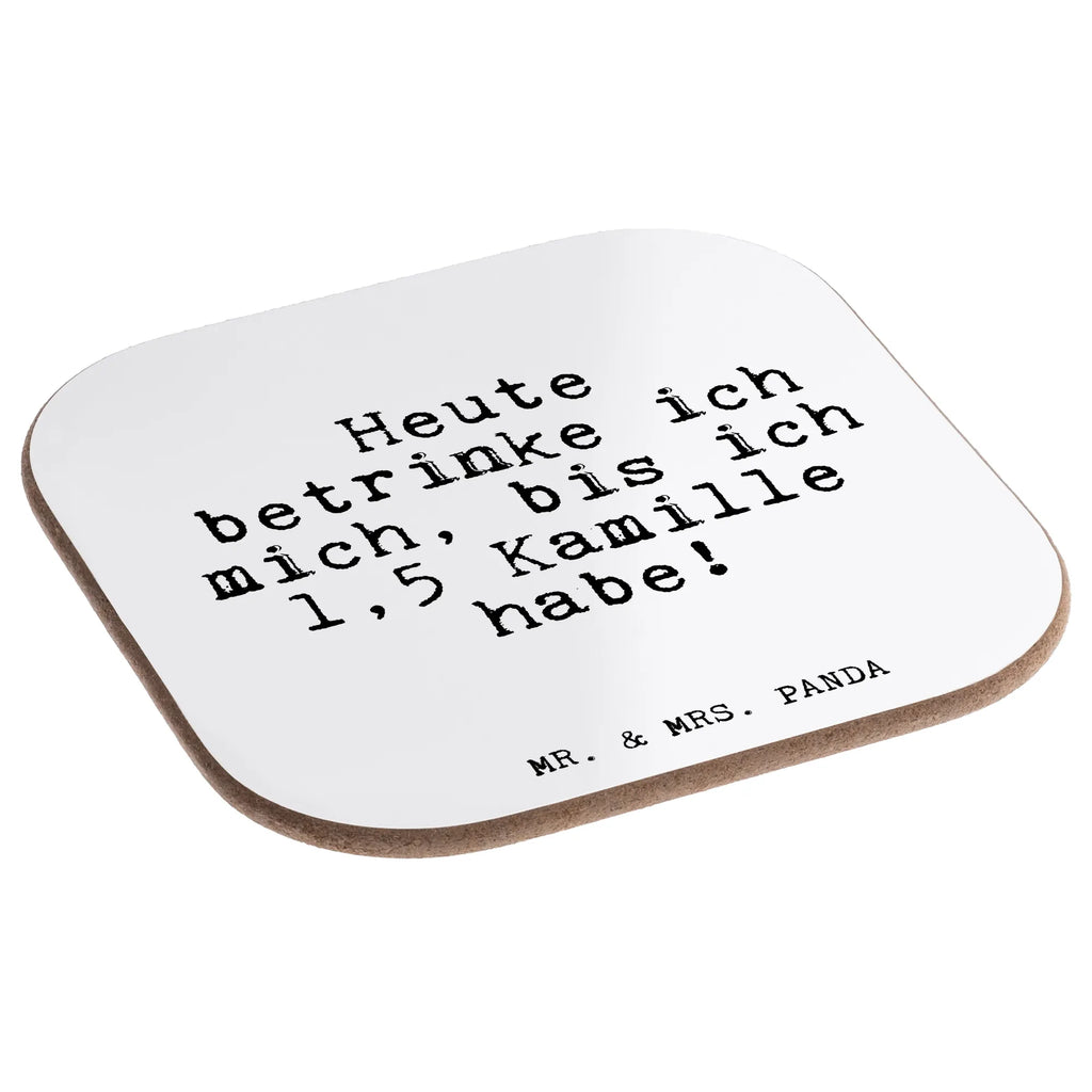 Podkładka Heute betrinke ich mich,... Przysłowie, przysłowia, zabawne przysłowia, mądrości, cytaty, prezenty z przysłowiami