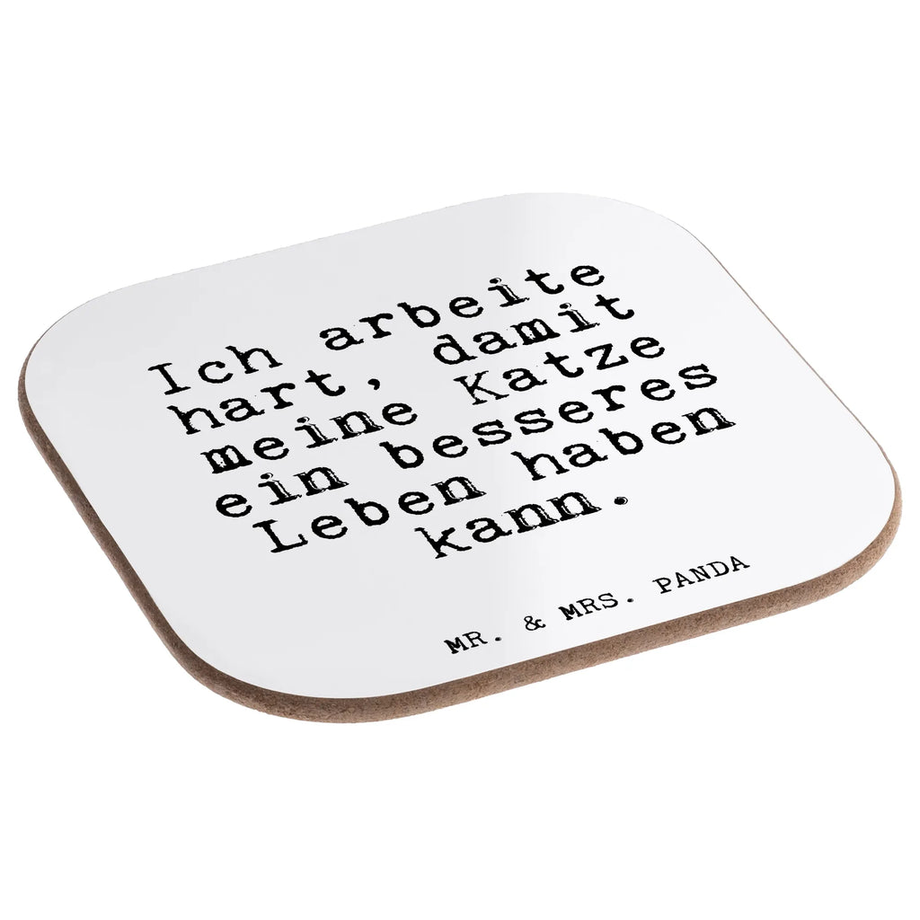 Square coaster Ich arbeite hart, damit... Coasters, presents, gifts, glass coasters, breakfast, gift, party, saying, sayings, funny, wisdom, quotes, Glizzer Spell Proverbs Wisdom Quotes Funny Wisdom Words