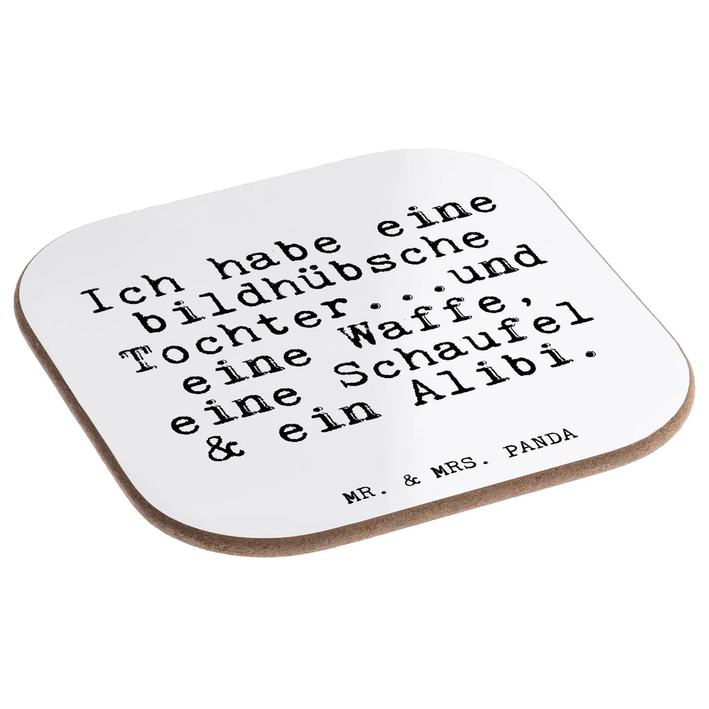 Square coaster Ich habe eine bildhübsche... party, glass coasters, gifts, presents, Coasters, breakfast, gift, saying, sayings, funny, wisdom, quotes, Glizzer Spell Proverbs Wisdom Quotes Funny Wisdom Words