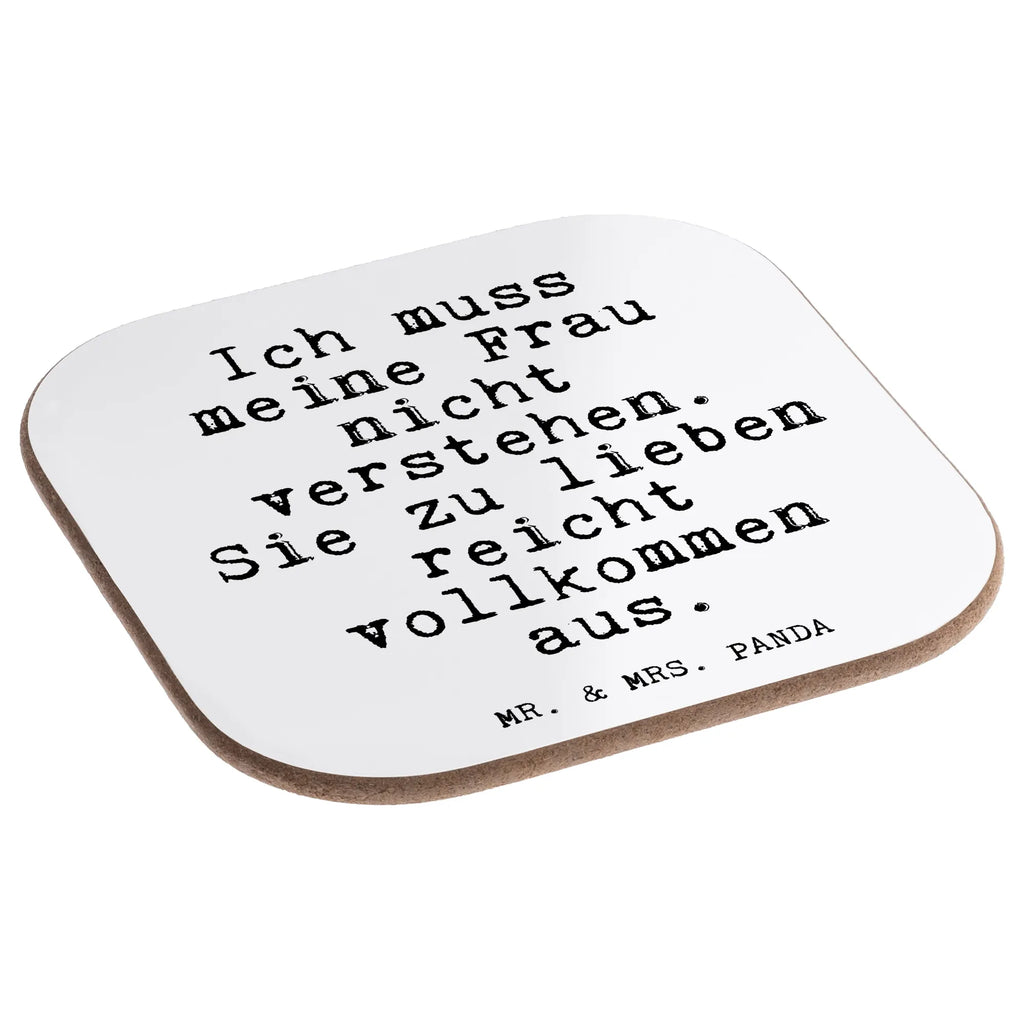 Podkładka Ich muss meine Frau... Przysłowie, przysłowia, zabawne przysłowia, mądrości, cytaty, prezenty z przysłowiami