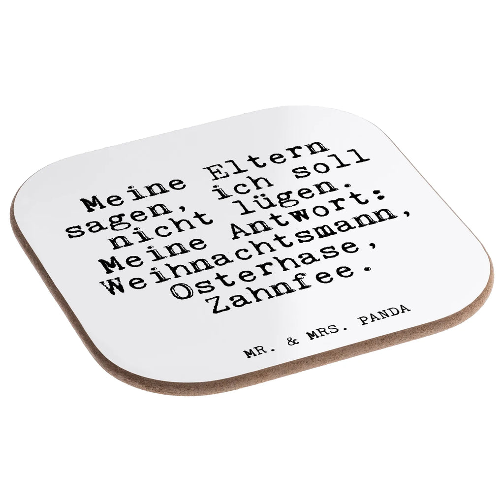 Square coaster Meine Eltern sagen, ich... gifts, presents, glass coasters, Coasters, party, gift, breakfast, saying, sayings, funny, wisdom, quotes, Glizzer Spell Proverbs Wisdom Quotes Funny Wisdom Words