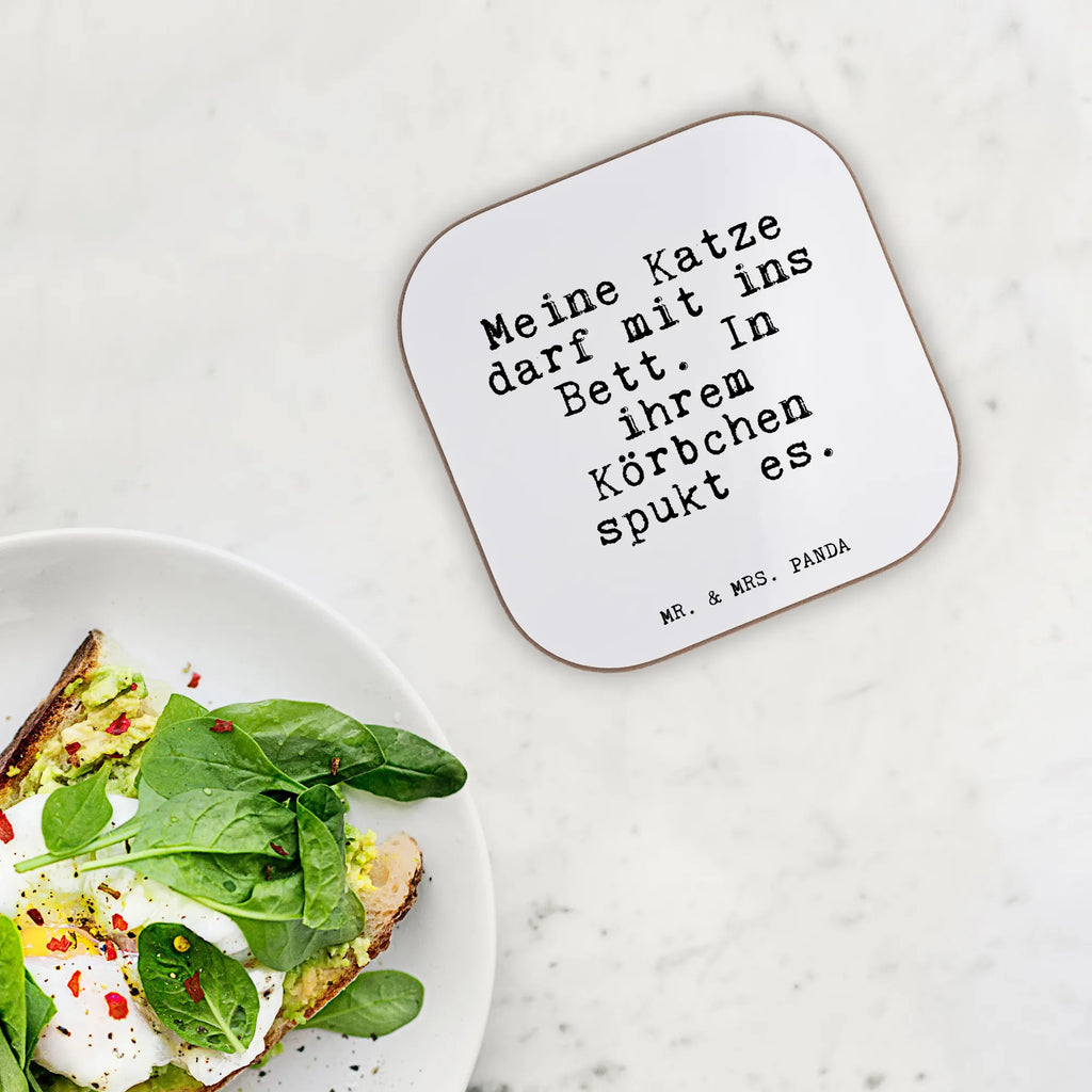Square coaster Meine Katze darf mit... glass coasters, presents, Coasters, gifts, gift, breakfast, party, saying, sayings, funny, wisdom, quotes, Glizzer Spell Proverbs Wisdom Quotes Funny Wisdom Words