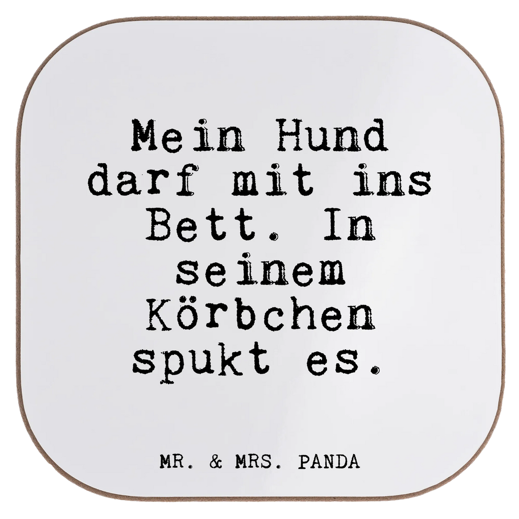 Podkładka Mein Hund darf mit... Przysłowie, przysłowia, zabawne przysłowia, mądrości, cytaty, prezenty z przysłowiami