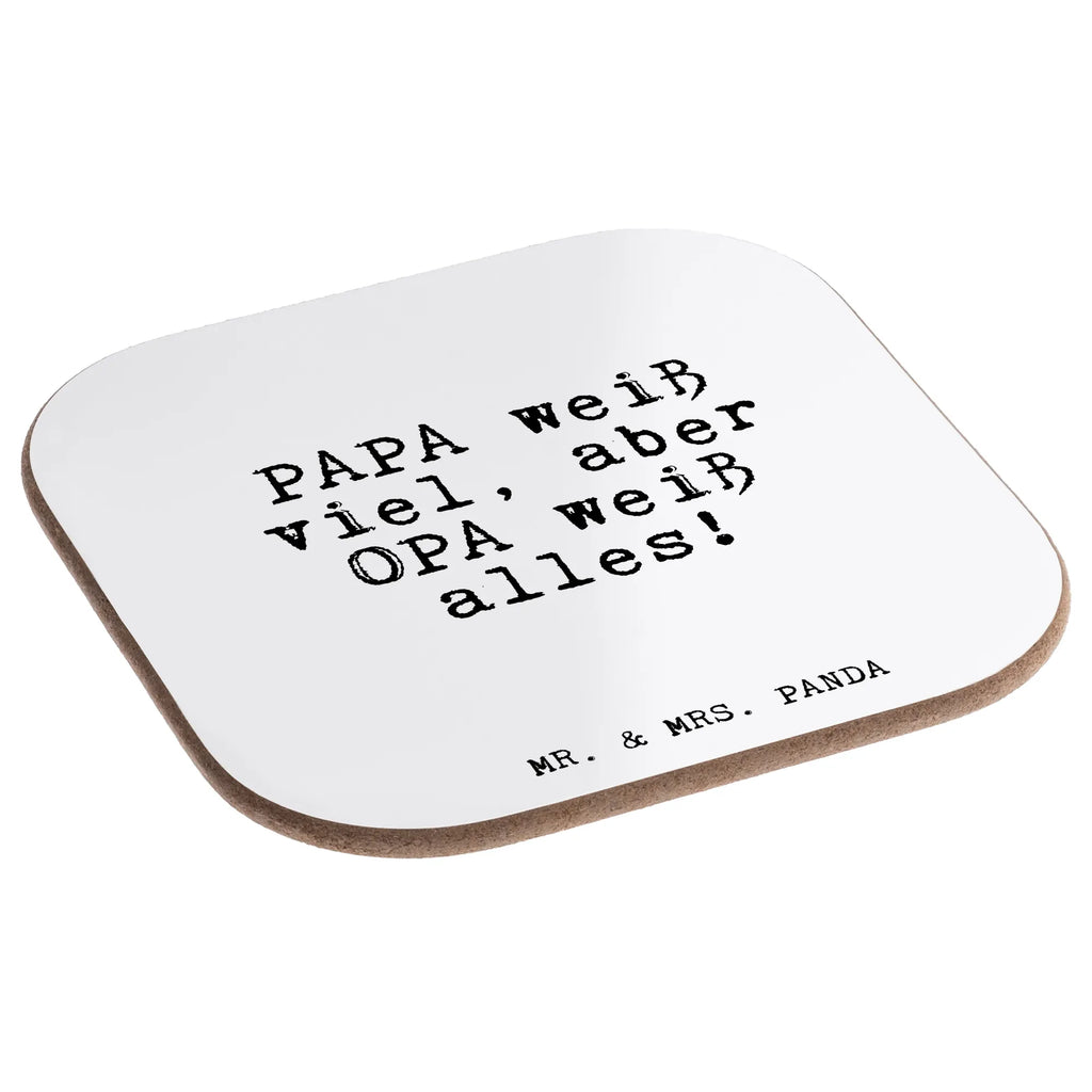 Quadratische Untersetzer Fun Talk PAPA weiß viel, aber OPA weiß alles! Tassen Untersetzer, Glasuntersetzer, Untersetzer Holz, Untersetzer Gläser, Holzuntersetzer, Untersetzer aus Holz, Untersetzer Design, Bierdeckel, Getränkeuntersetzer, Untersetzer, Korkuntersetzer, Untersetzer für Gläser, Spruch, Sprüche, lustige Sprüche, Weisheiten, Zitate, Spruch Geschenke, Glizer Spruch Sprüche Weisheiten Zitate Lustig Weisheit Worte
