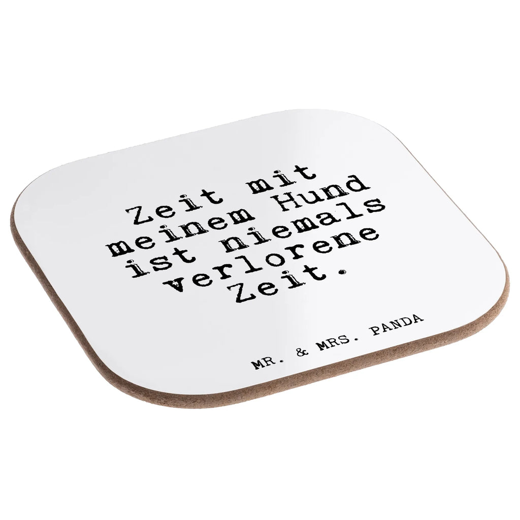 Square coaster Zeit mit meinem Hund... party, Coasters, presents, breakfast, gifts, glass coasters, gift, saying, sayings, funny, wisdom, quotes, Glizzer Spell Proverbs Wisdom Quotes Funny Wisdom Words