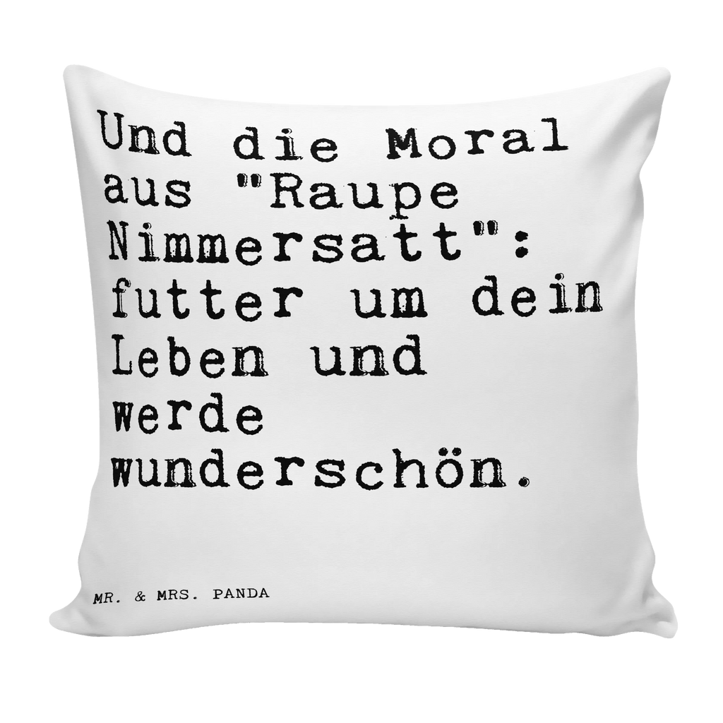 40x40 poduszka Und die Moral aus... Przysłowie, przysłowia, zabawne przysłowia, mądrości, cytaty, prezenty z przysłowiami