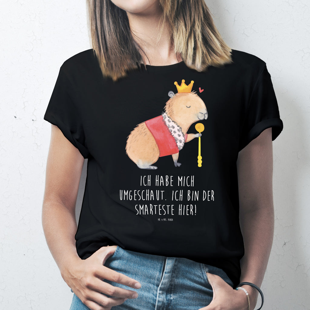 T-Shirt Standard Capybara König T-Shirt, Shirt, Tshirt, Lustiges T-Shirt, T-Shirt mit Spruch, Party, Junggesellenabschied, Jubiläum, Geburstag, Herrn, Damen, Männer, Frauen, Schlafshirt, Nachthemd, Sprüche, Tiermotive, Gute Laune, lustige Sprüche, Tiere, Capybara, König
