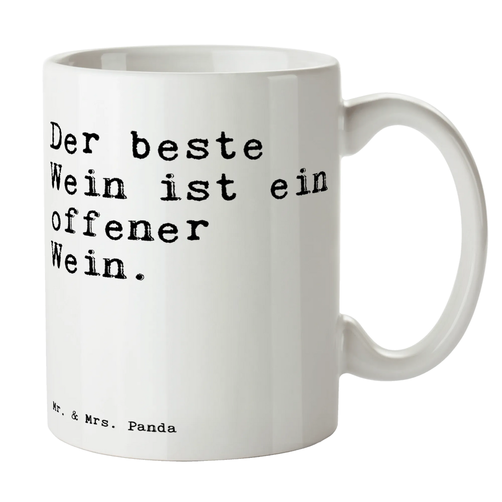 Kubek Der beste Wein ist... Bürotasse, Tasse, Teetasse, Tasse mit Motiven, Geschenktasse, Keramiktasse, Porzellantasse, Kaffeetasse, Tasse mit Zitaten, Spruch, Sprüche, lustige Sprüche, Weisheiten, Zitate, Spruch Geschenke, Spruch Sprüche Weisheiten Zitate Lustig Weisheit Worte
