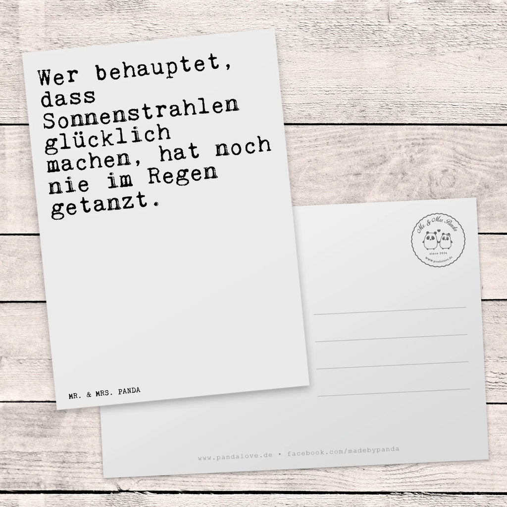 Postcard Wer behauptet, dass Sonnenstrahlen... invitation card, gift card, paper, invitation, letter, card, gift, Postcard, postcards, saying, sayings, funny, wisdom, quotes, Sayings Proverbs Wisdom Quotes Funny Wisdom Words