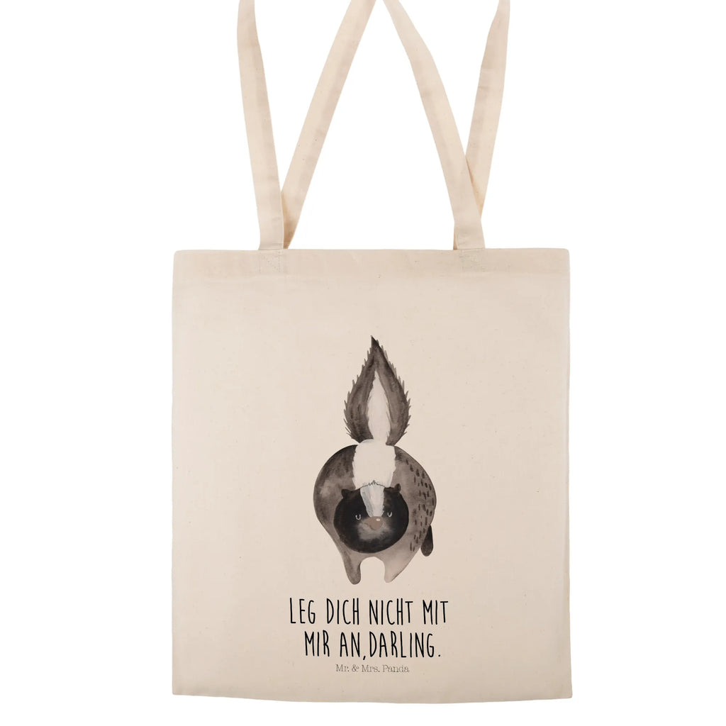 Tote bag skunk attack shopping bag, Carrier bag, shopper, pouch, jute bag, bag, cotton bag, cloth bag, shoulder bag, Skunk, skunk, threatening, stinker, stinky, predator, wild animal, angry
