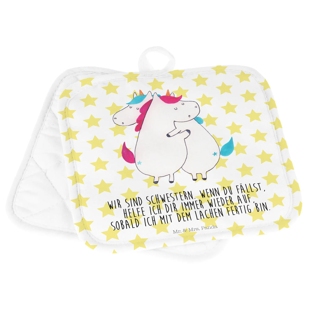 2er Set Topflappen  Einhörner Umarmen Topflappen, Topflappenset, topfhalter, Topflappen Set, Topflappen 2er Set, Topfuntersetzer, Topfhandschuhe, 2er Set Topflappen, Einhörner, Einhorn Deko, Unicorn, Einhorn, Freundin, Sister, Geschwister, Liebe, BFF, Schwester, Freundinnen, Schwestern, Familie
