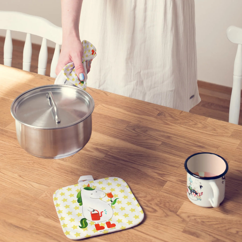 2-elementowy zestaw podkładek pod garnki jednorożec ogrodnik Topflappen 2er Set, Topfhandschuh, Schöne Topflappen, Topflappen, Ofenhandschuh, Topflappen mit Spruch, Topfhandschuhe, Topflappen Set, Topflappenset, Topflappen lustig, Ofenhandschuhe, Topfuntersetzer, Einhorn, Einhörner, Einhorn Deko, Unicorn, Stiefel, Lebenslust, Garten, Gießkanne, Blume, Freundin, Luftballon, Giesskanne, Freude