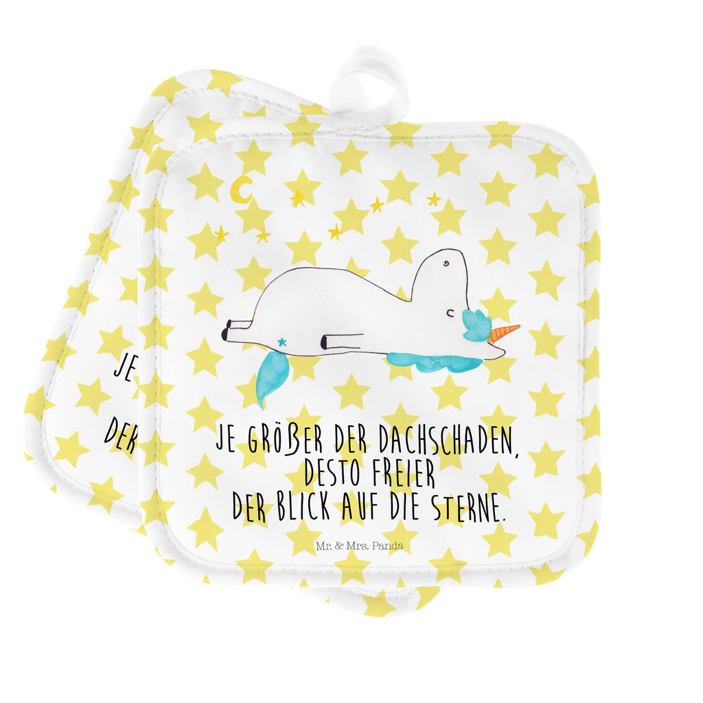 2er Set Topflappen  Einhorn Sternenhimmel Topflappen 2er Set, Topflappen Set, Topflappenset, Topflappen, topfhalter, Topfuntersetzer, 2er Set Topflappen, Topfhandschuhe, Einhörner, Einhorn Deko, Unicorn, Einhorn, Sterne, Sternenhimmel, Verrückt, Dachschaden