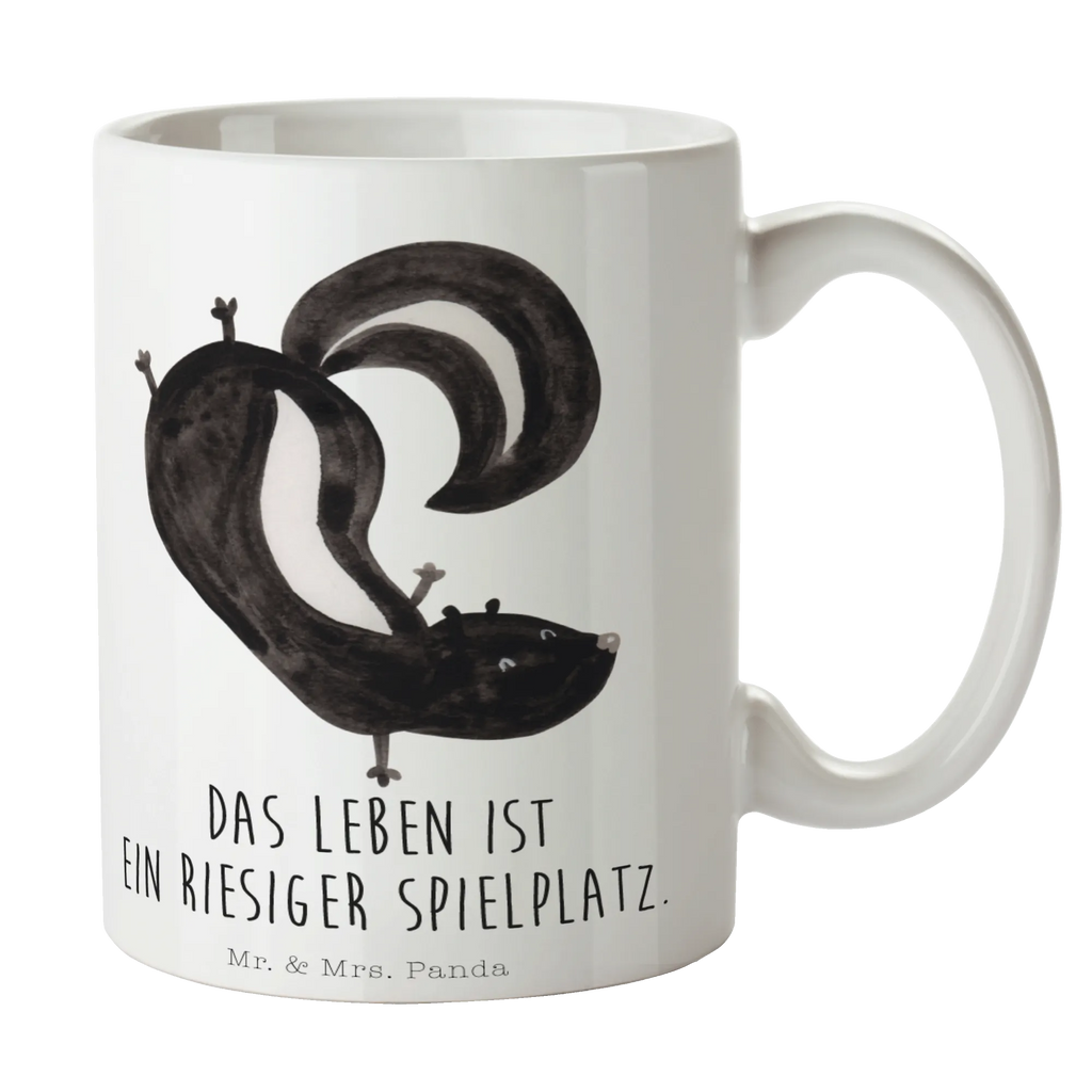 Mug skunk handstand gift mug, porcelain mug, custom mug, ceramic mug, mug, personalized mug, tea mug, coffee mug, latte mug, office mug, novelty mug, mug with quotes, mug with designs, Skunk, child, wild animal, skunk, predator, playful, stink, playground