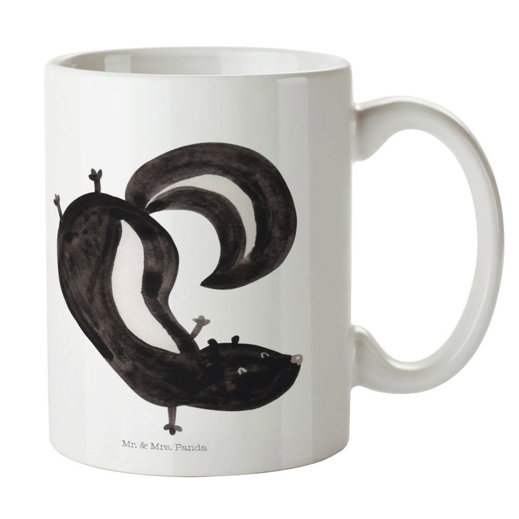Mug skunk handstand gift mug, porcelain mug, custom mug, ceramic mug, mug, personalized mug, tea mug, coffee mug, latte mug, office mug, novelty mug, mug with quotes, mug with designs, Skunk, child, wild animal, skunk, predator, playful, stink, playground