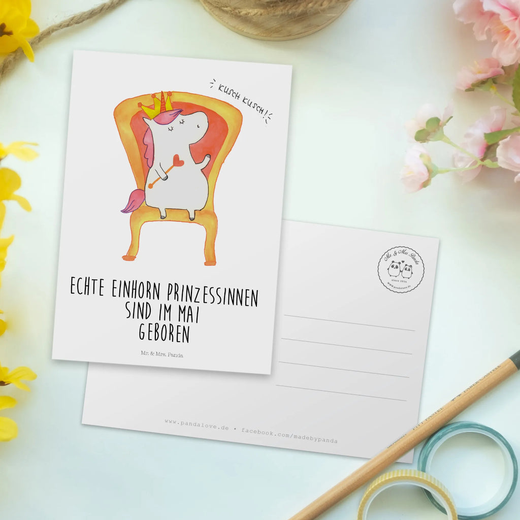 Postcard Mai letter, gift, Postcard, card, invitation, invitation card, gift card, postcards, paper, unicorn, unicorns, queen, birthday gift, bff gift, birthday, unicornprincess, present, girlfriend present