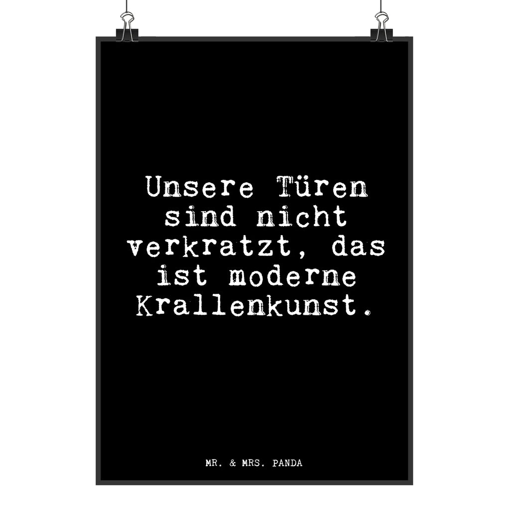 Poster Unsere Türen sind nicht... Kunstdruck, Mr. & Mrs. Panda Poster, Handgemaltes Poster, Poster, Wanddeko Bild, Wanddeko, Designposter, Wandposter, Wanddekoration, Bild, Posterdruck, Raumdekoration, Küchenposter, Kinderposter, Spruch, Sprüche, lustige Sprüche, Weisheiten, Zitate, Spruch Geschenke, Glizer Spruch Sprüche Weisheiten Zitate Lustig Weisheit Worte