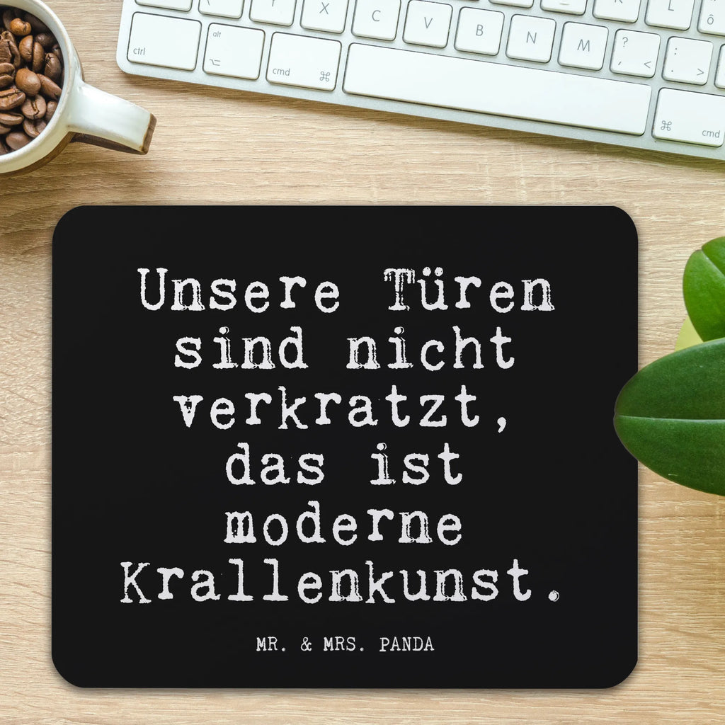 Mouse mat Unsere Türen sind nicht... fun, Gift, Pad, Mouse Pad, Student, Mouse, Office, Study, Print, saying, mousepad, Motif, PC, Work, sayings, funny, wisdom, quotes, Glizzer Spell Proverbs Wisdom Quotes Funny Wisdom Words