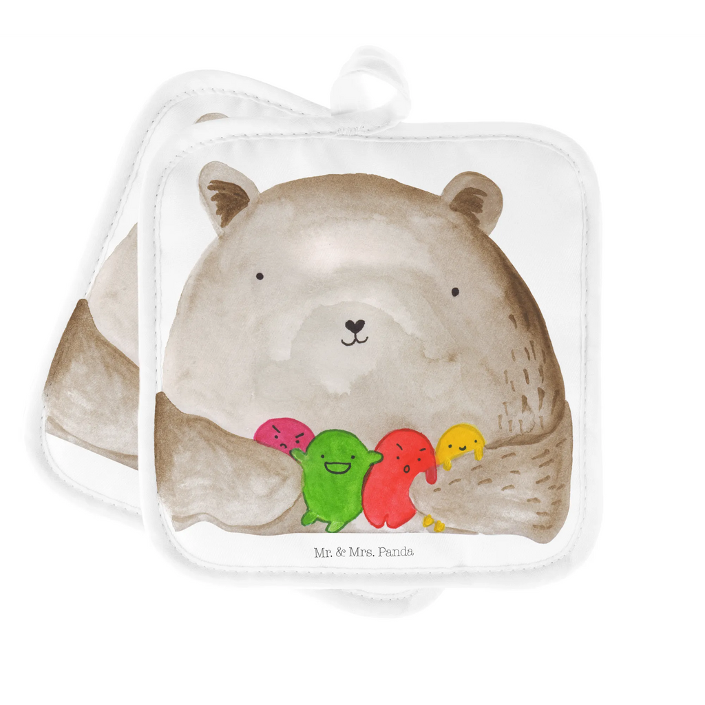 2er Set Topflappen  Bär Gefühl Ofenhandschuh, Topflappen 2er Set, Topflappen, Topflappen Set, Topfuntersetzer, Topflappen mit Spruch, Topflappenset, Schöne Topflappen, Topflappen lustig, Topfhandschuhe, Ofenhandschuhe, Topfhandschuh, Bär, Teddy, Teddybär, Durchgedreht, Wahnsinn, Verrückt