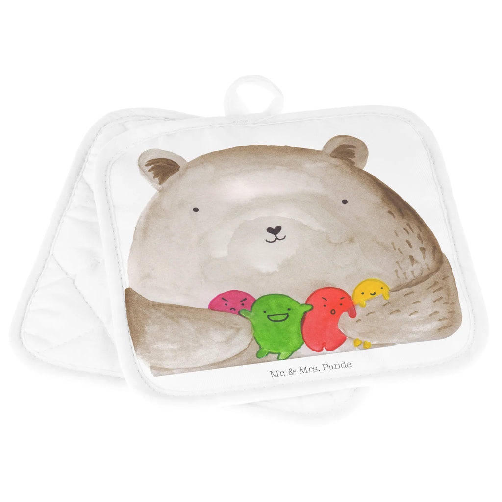 2er Set Topflappen  Bär Gefühl Ofenhandschuh, Topflappen 2er Set, Topflappen, Topflappen Set, Topfuntersetzer, Topflappen mit Spruch, Topflappenset, Schöne Topflappen, Topflappen lustig, Topfhandschuhe, Ofenhandschuhe, Topfhandschuh, Bär, Teddy, Teddybär, Durchgedreht, Wahnsinn, Verrückt