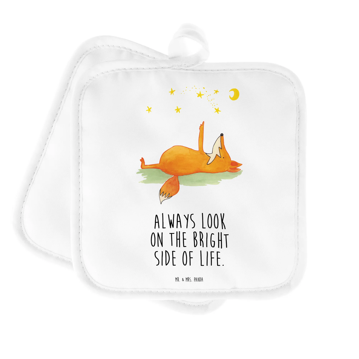Pot holder Fox Stars foxes, clever as a fox, animal lover, forest wildlife, Romance, Saying positive, Saying beautiful, words of consolation