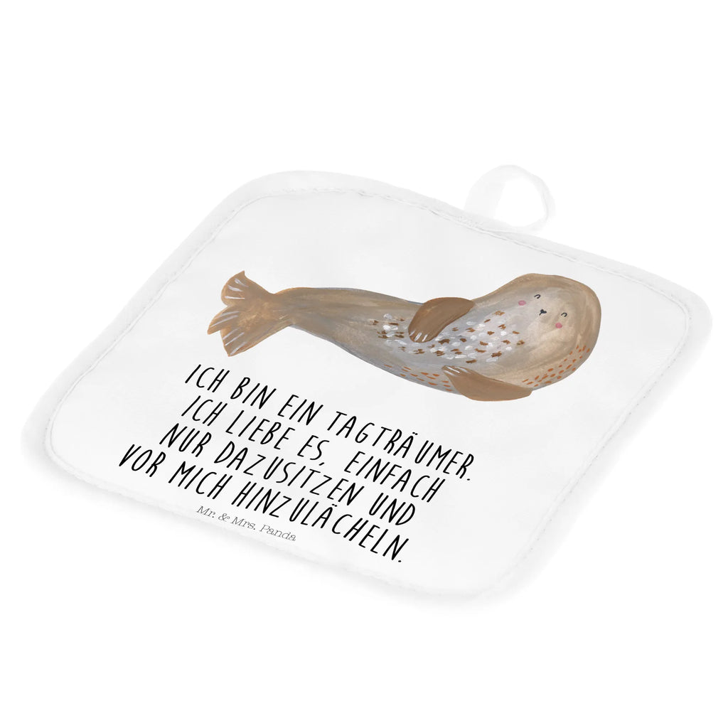 2-elementowy zestaw podkładek pod garnki foka śmiech Topflappen Set, Topflappen 2er Set, Topflappen, Topfhandschuhe, 2er Set Topflappen, topfhalter, Topflappenset, Topfuntersetzer, Gute Laune, Tiermotive, Tiere, Lustige Sprüche, Seehund, Strand, Nordsee, Meerestier, Ostsee, Robben, Robbe