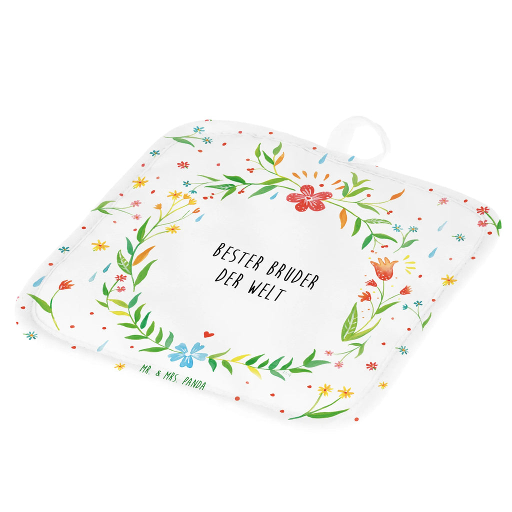 2-elementowy zestaw podkładek pod garnki Bruder Topfhandschuh, Topflappen 2er Set, Topflappen Set, Topflappen mit Spruch, Topfuntersetzer, Ofenhandschuh, Topflappen lustig, Schöne Topflappen, Topflappen, Topfhandschuhe, Ofenhandschuhe, Topflappenset, Geschenk