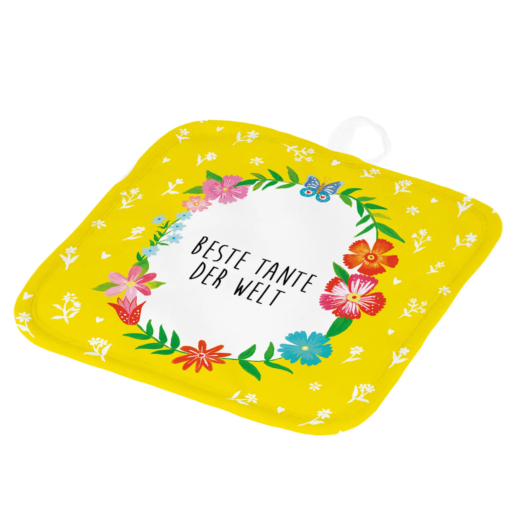 Pot holder Tante kitchen, oven mitts, cooking, baking, gloves, set, oven cloth set, oven glove, potholders, Flowers Love Flower