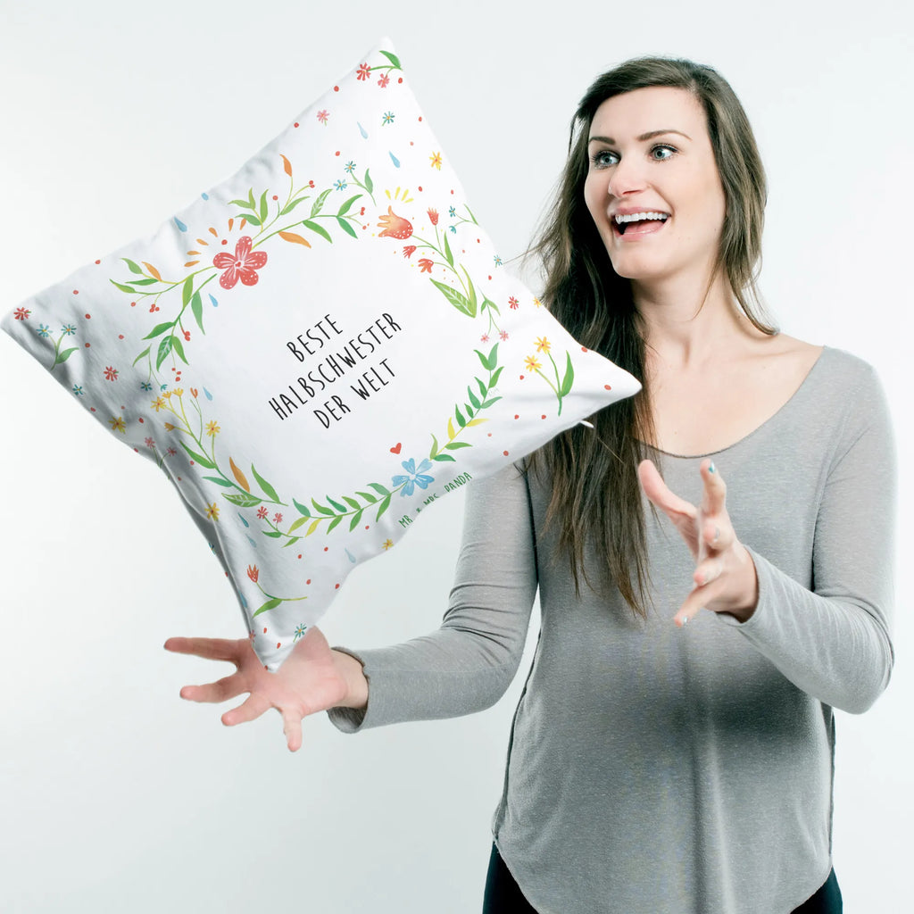 Cushion Halbschwester 40x40, pillows, pillow case, bed, couch, cushion, sofa, soft, pad, Pillow, settee, fluffy, 40 x 40, bedroom, flower love sea of flowers flower meadow