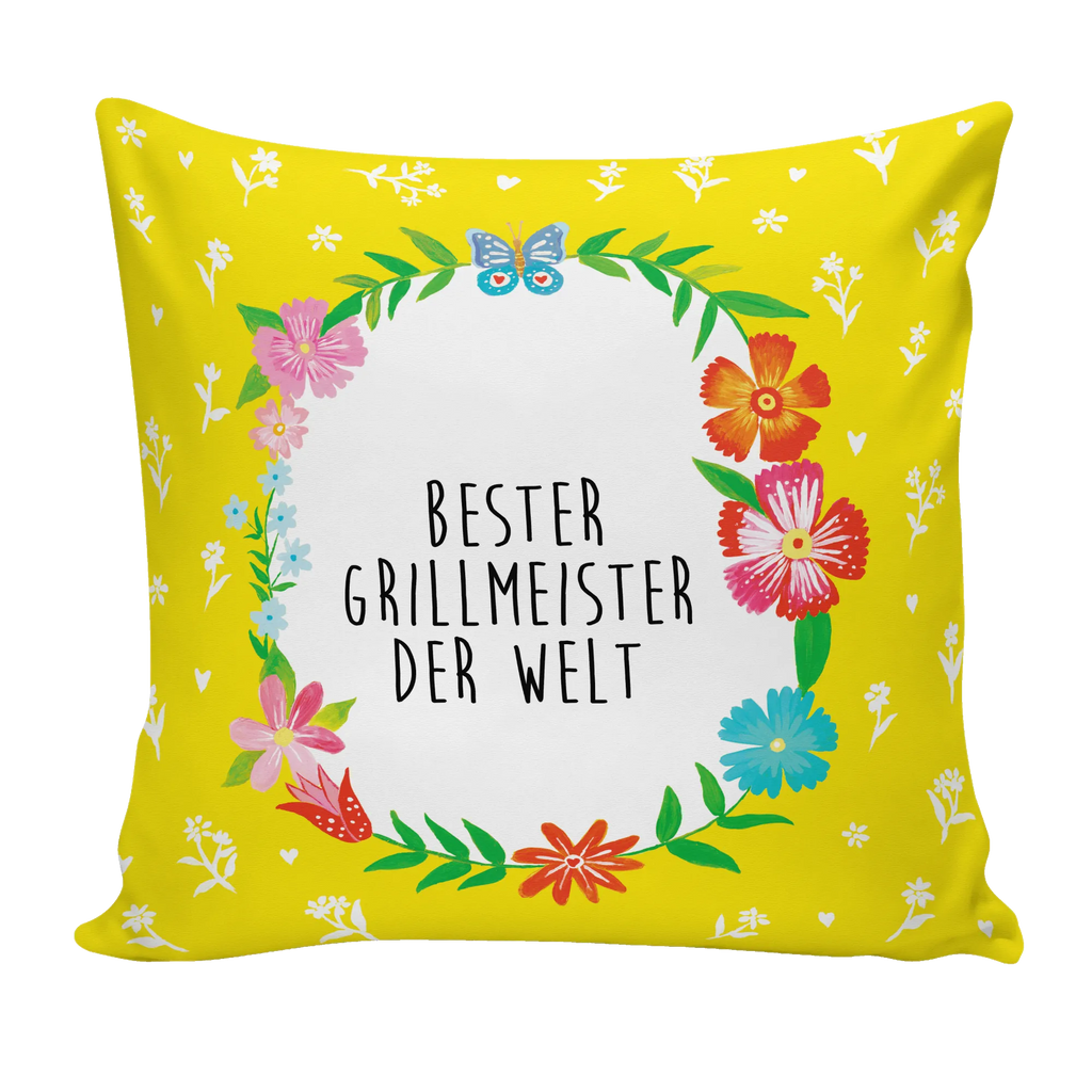 Cushion Grillmeister sofa, Pillow, bed, pad, couch, fluffy, settee, cushion, 40 x 40, 40x40, pillows, pillow case, bedroom, soft, Flowers Love Flower