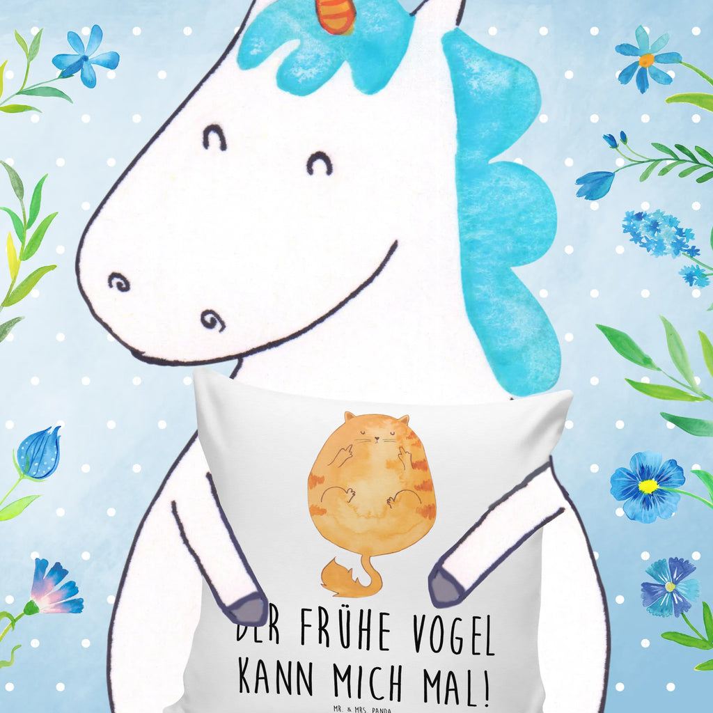 40x40 poduszka Kot ranny ptaszek Kot, motyw kotów, miłośnik kotów, dekoracje z kotami, przyjaciel kotów, entuzjasta kotów, produkty dla kotów, artykuły dla kotów, akcesoria dla kotów, pamiątki z kotami, produkty dla miłośników kotów, motywy kotów