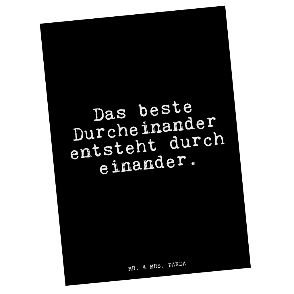 Postcard Das beste Durcheinander entsteht... postcards, Postcard, invitation, gift card, card, letter, paper, gift, invitation card, saying, sayings, funny, wisdom, quotes, Glizzer Spell Proverbs Wisdom Quotes Funny Wisdom Words