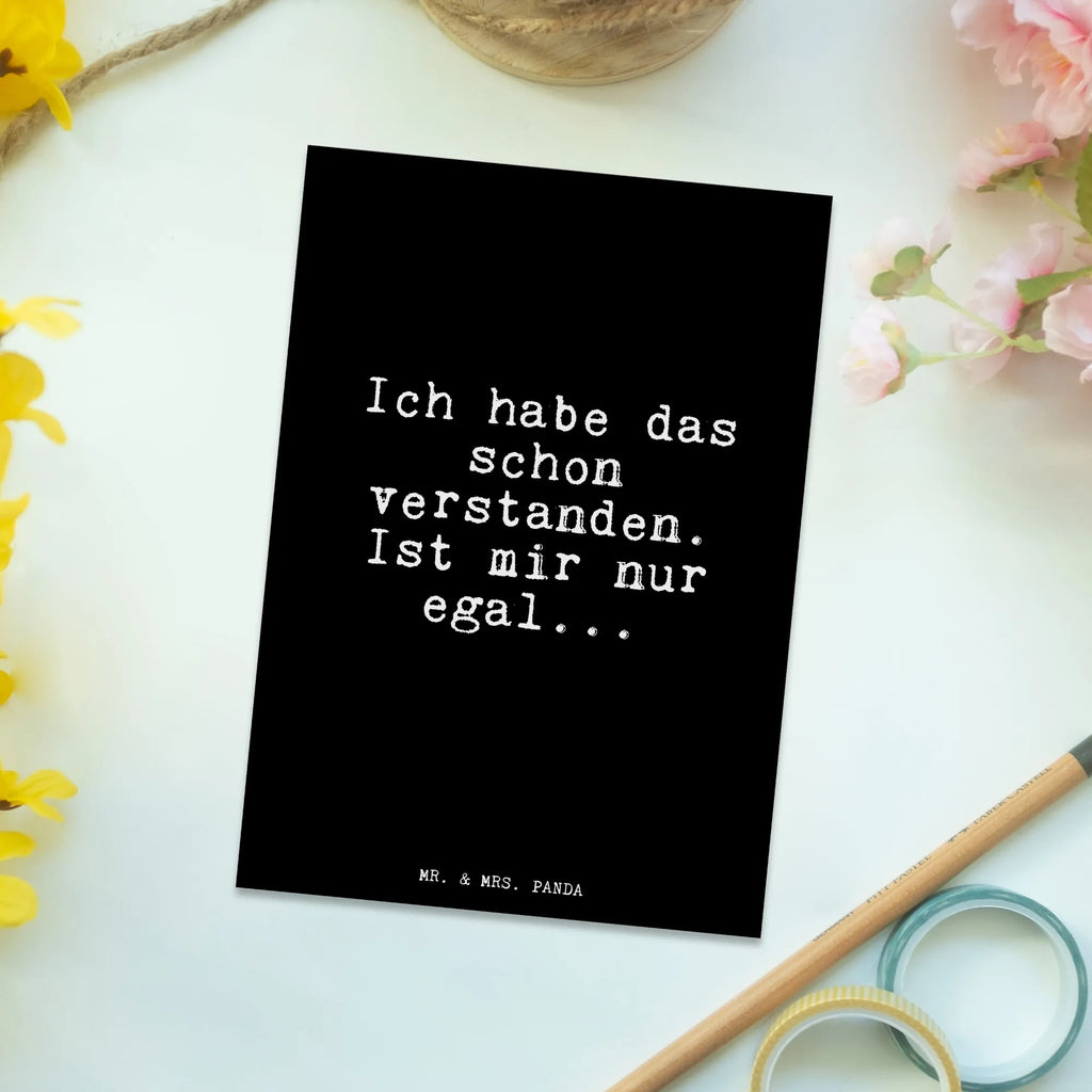 Postcard Ich habe das schon... gift card, paper, gift, postcards, invitation card, card, letter, Postcard, invitation, saying, sayings, funny, wisdom, quotes, Glizzer Spell Proverbs Wisdom Quotes Funny Wisdom Words
