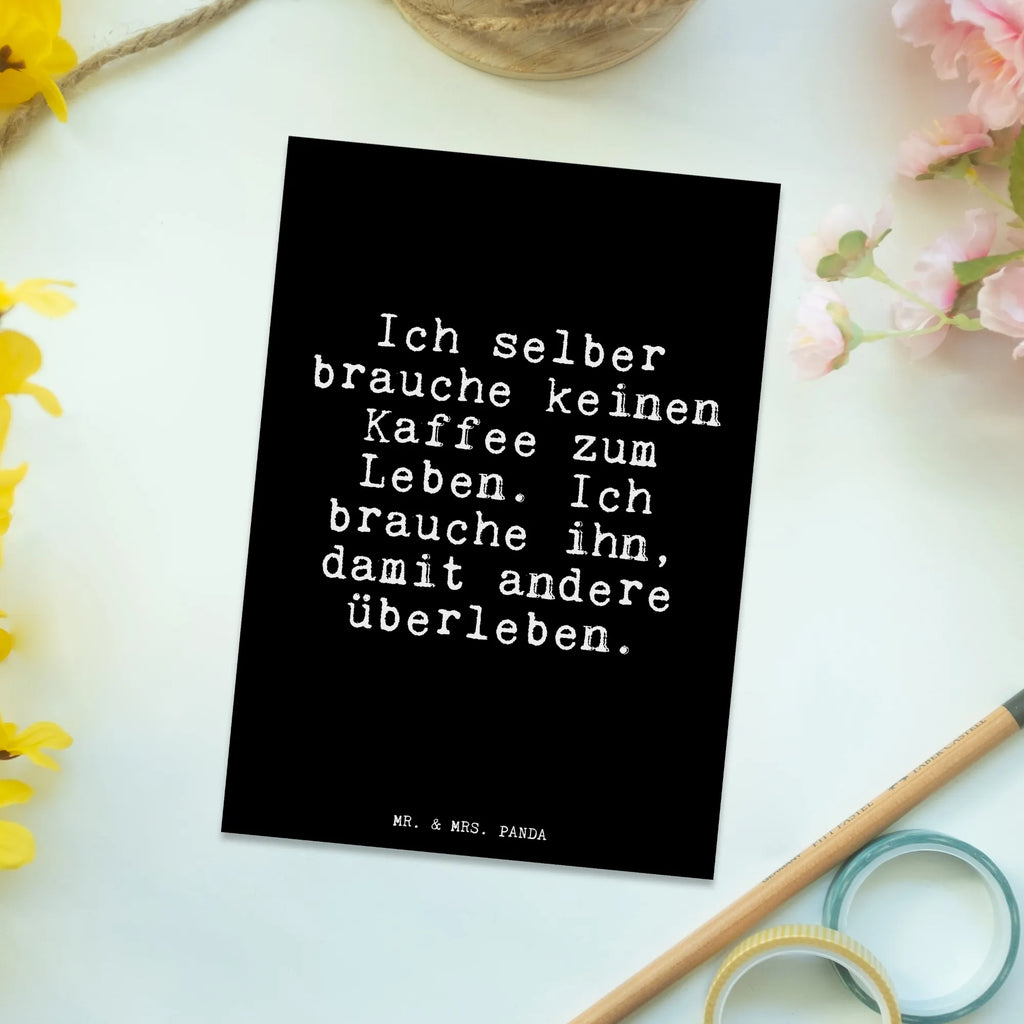 Postcard Ich selber brauche keinen... Postcard, postcards, invitation card, gift card, letter, card, gift, paper, invitation, saying, sayings, funny, wisdom, quotes, Glizzer Spell Proverbs Wisdom Quotes Funny Wisdom Words