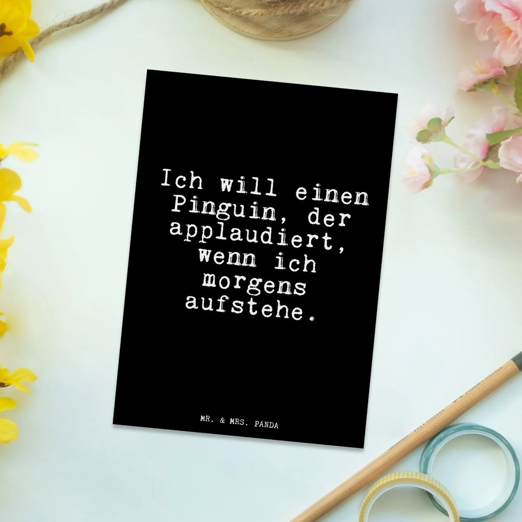 Postkarte Ich will einen Pinguin,... Einladungskarten Geburtstag, Ansichtskarte, Einladung, Ansichtskarten, Einladungskarte, Geschenkkarte, Einladung Geburtstag, Karte, Geburtstagskarte, Dankeskarte, Postkarte, Grußkarte, Spruch, Sprüche, lustige Sprüche, Weisheiten, Zitate, Spruch Geschenke, Spruch Sprüche Weisheiten Zitate Lustig Weisheit Worte